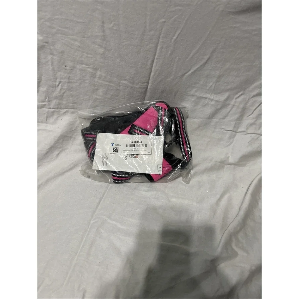 Rabbitgoo No-Pull Pet Harness W/ 2 Leash Clips Pink XL Padded Escape Proof NWT